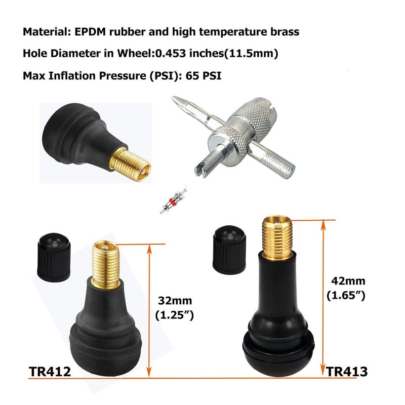 Dr.Roc 14.5 inch Perfect Leverage Tire Spoon Lever Iron Tool Kit Motorcycle Dirt Bike Lawn Mower Professional Tire Changing Tool with Stable Bag 3 PCS Tire Spoons with Tire Valve Stem TR412 TR413 - Image 3